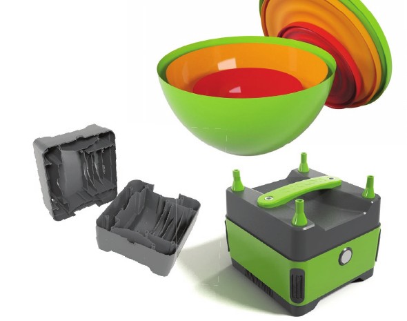 Produtos físicos, modelo 3D e protótipo de produto desenvolvidos por Diogo Magliano